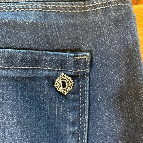 NWT Democracy "Ab"solution Indigo High Rise Straight Leg Jeans Size 14 - Picture 7 of 10